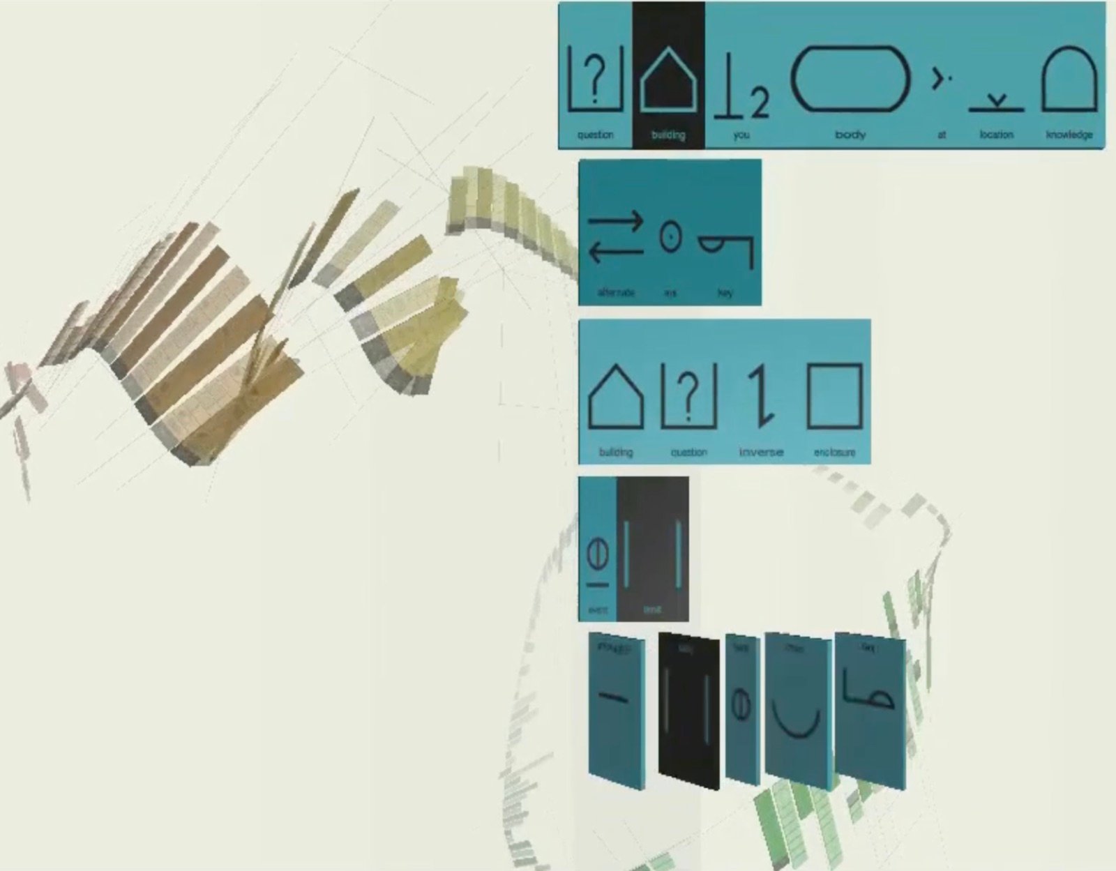 Lingua Ignota — real-time language visualizer, created with Samantha Gorman and Danny Cannizzaro